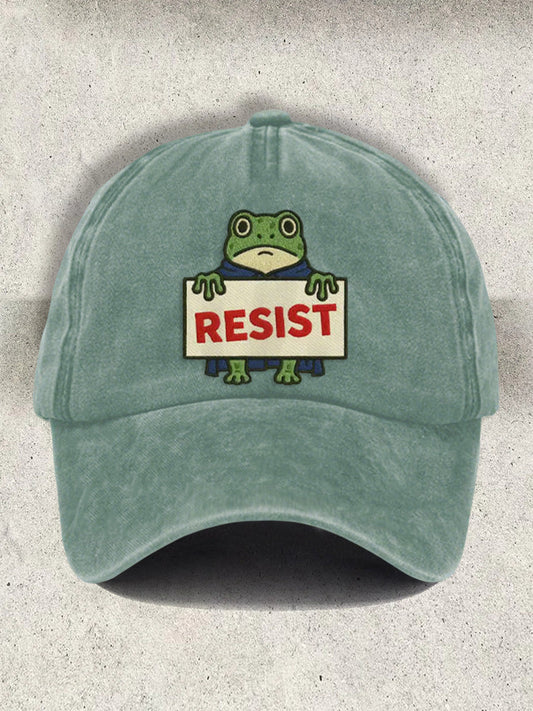 Unisex Resort FDT Polish Frog Print Cap