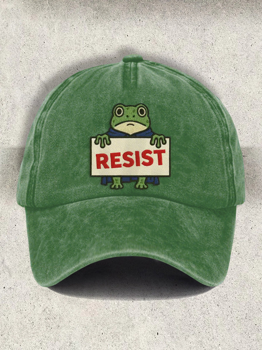 Unisex Resort FDT Polish Frog Print Cap