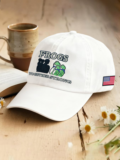 Resist Frog Printed Casual Unisex Hat