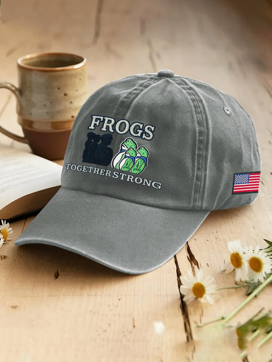 Resist Frog Printed Casual Unisex Hat