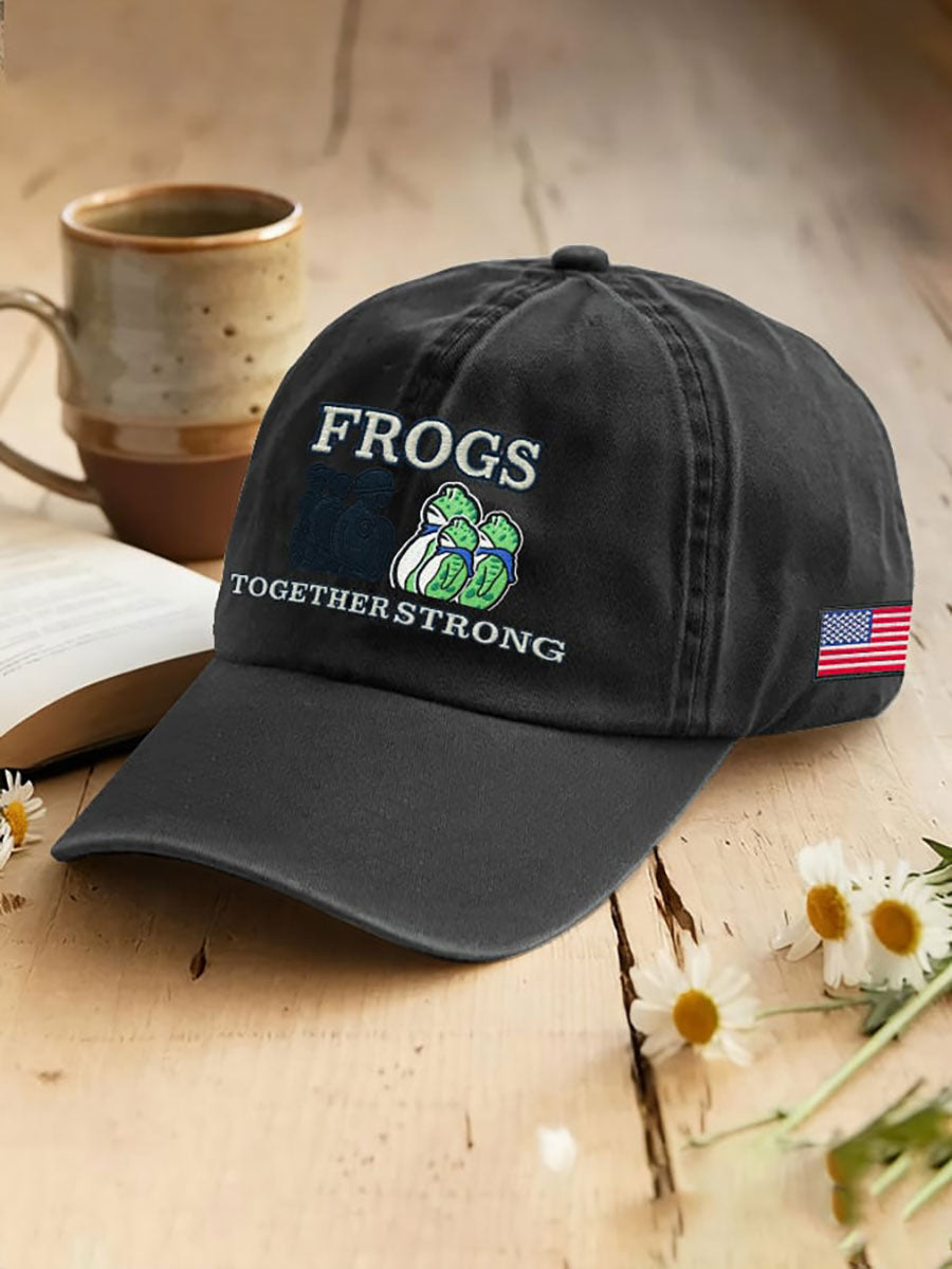 Resist Frog Printed Casual Unisex Hat