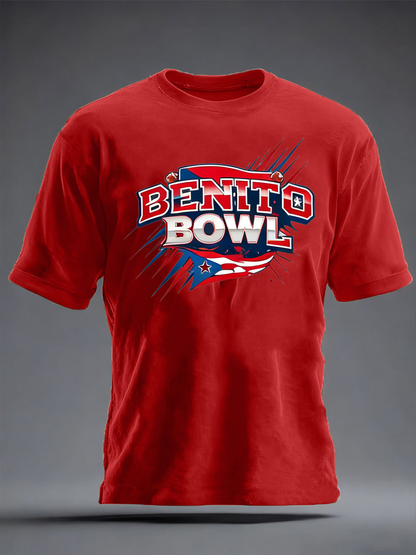 Men's Benito Bowl  imitation cotton short-sleeved T-shirt