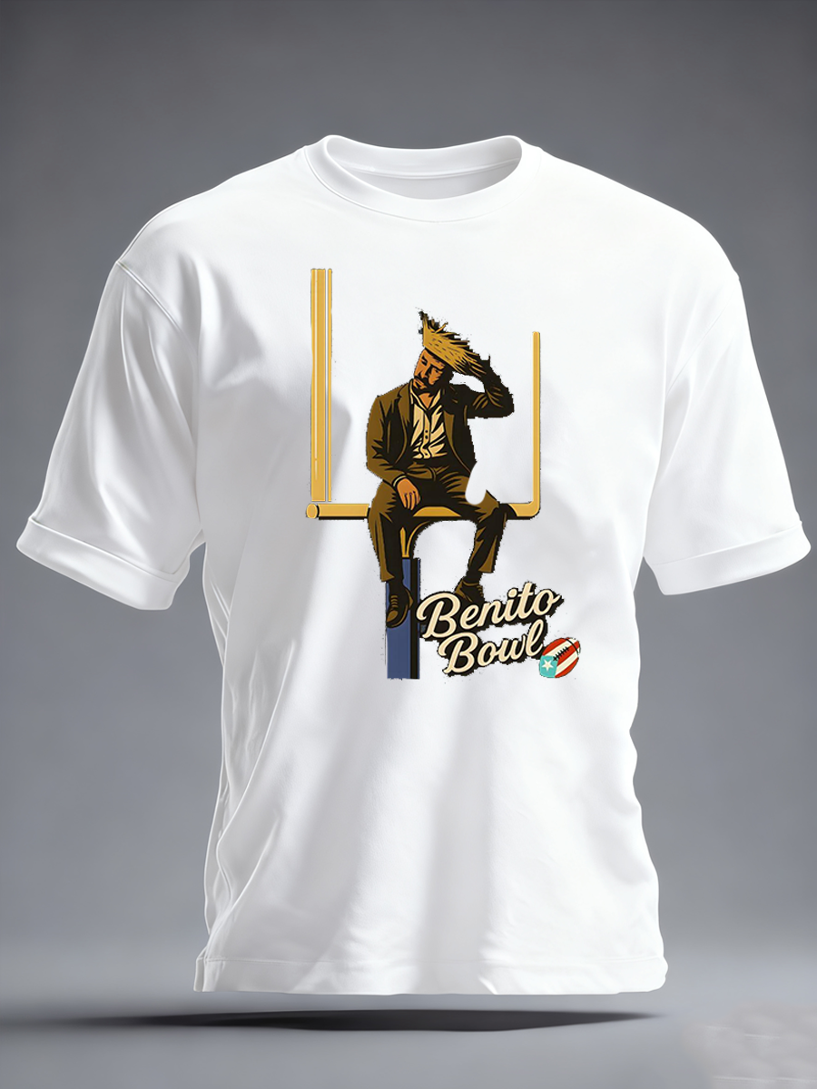 Men's Benito Bowl imitation cotton short-sleeved T-shirt