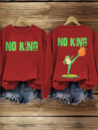 Women's FDT Polish Frog Print Sweatshirt