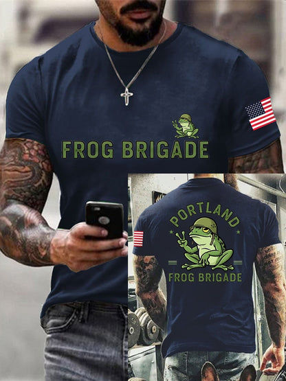 Men's Resist Portland Frog Cotton Short-Sleeved T-shirt