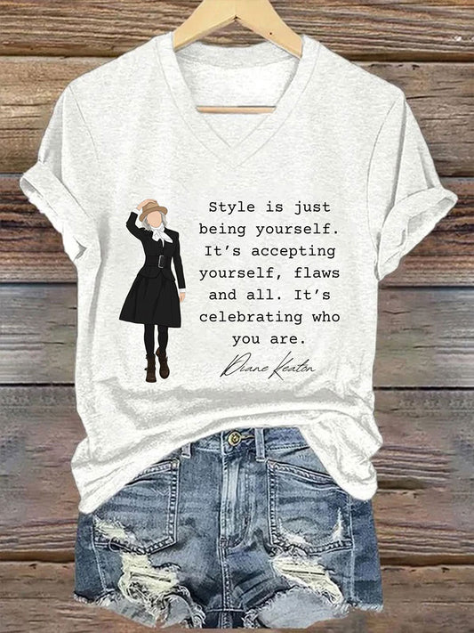 Women's Style Is Just Being Yourself Short Sleeve T-Shirt