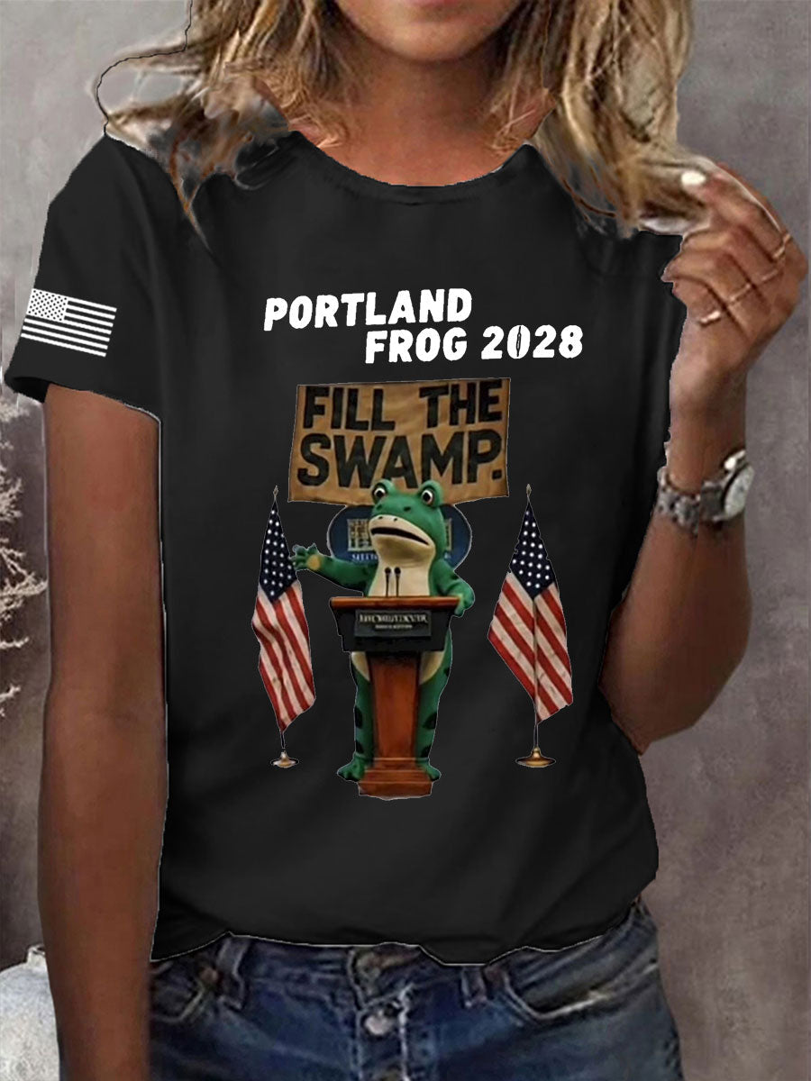 Women's Portland Frog 2028 Short Sleeve T-Shirt
