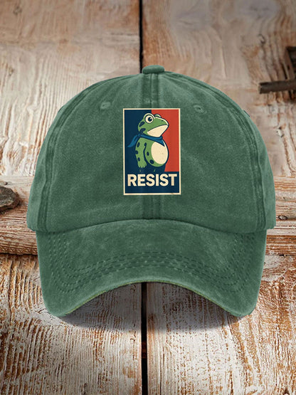 Unisex Portland Frog Resist Print Hat