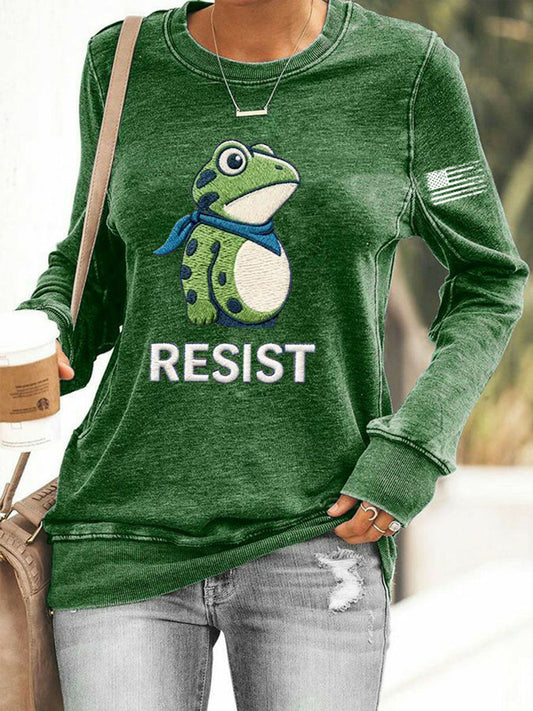 Women's Frog Resist Printed Sweatshirt