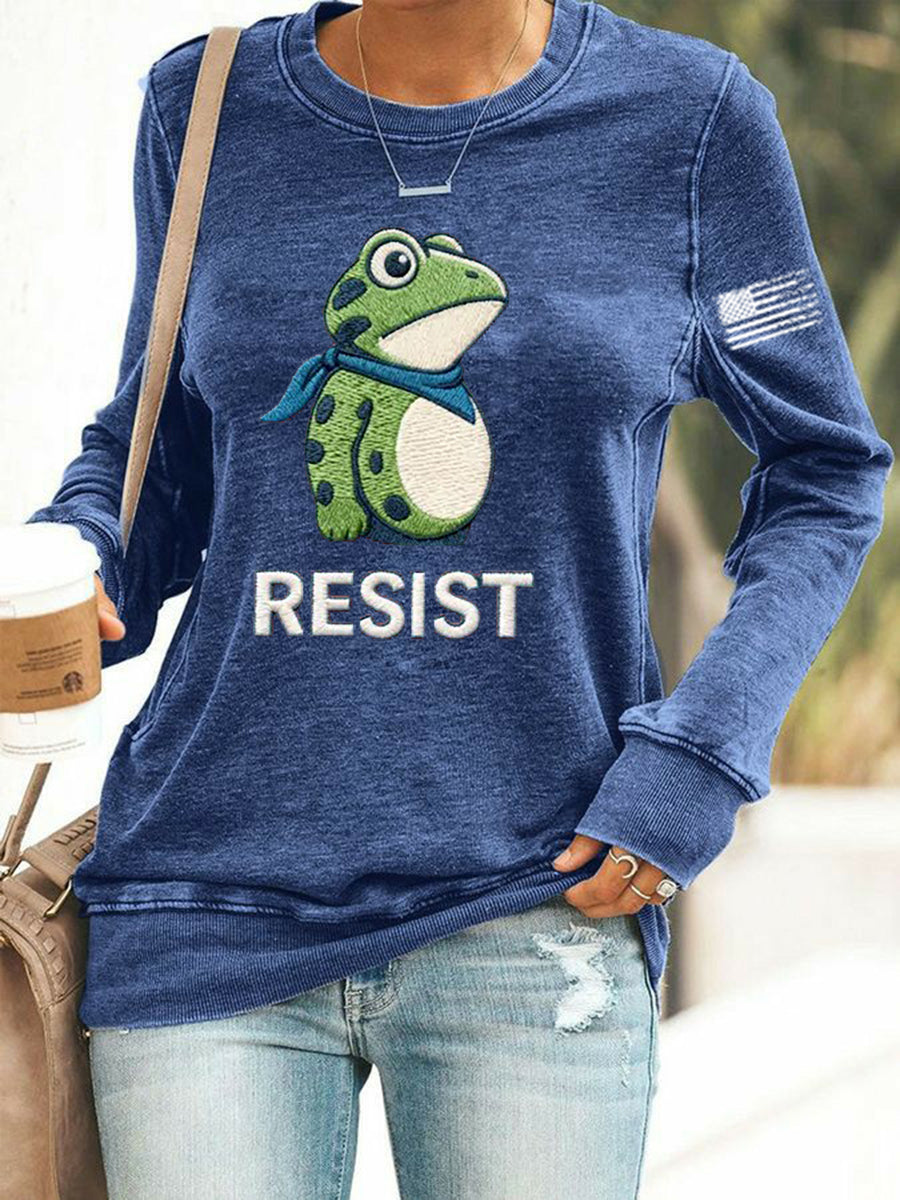 Women's Frog Resist Printed Sweatshirt
