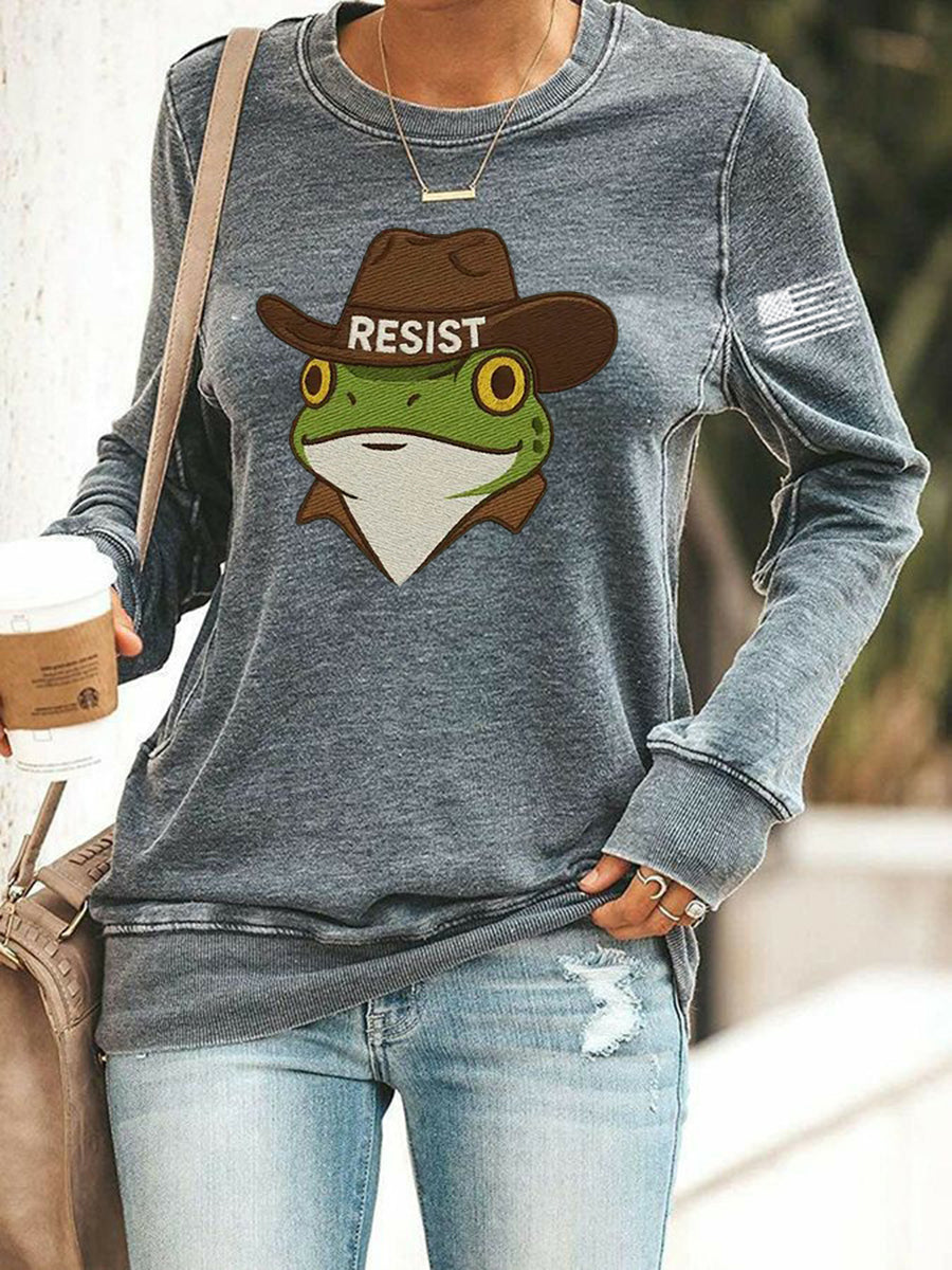 Women's Frog Resist Printed Sweatshirt