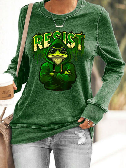 Women's Resist Portland Frog Sweatshirt