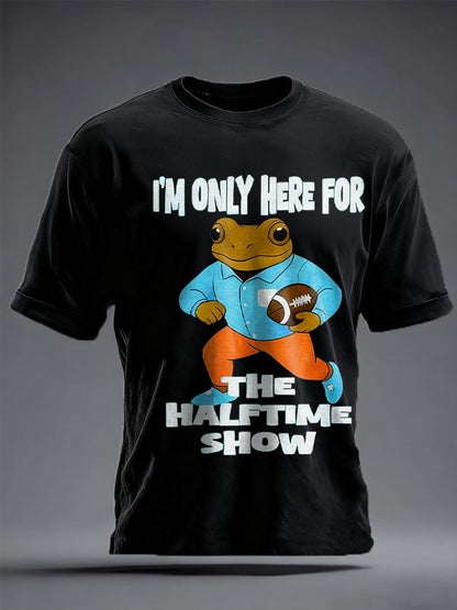 Unisex Bunny Football Music Lover Printed T-shirt