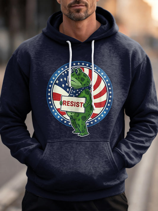 Portland Green Frog Political Protest Hoodie