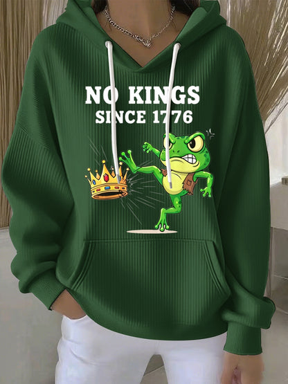 Women's Resist Portland Frog NO KINGS SINCE 1776 Hoodie Sweatshirt