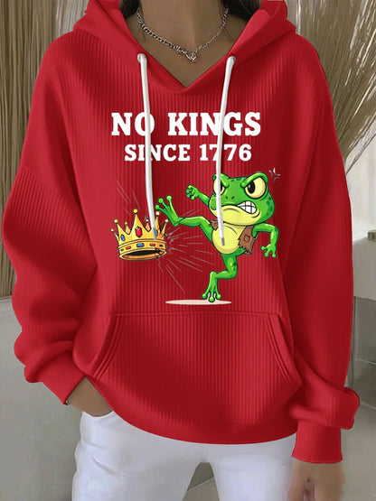 Women's Resist Portland Frog NO KINGS SINCE 1776 Hoodie Sweatshirt