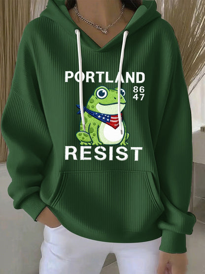Women's Resist Portland Frog Sweatshirt Hoodie