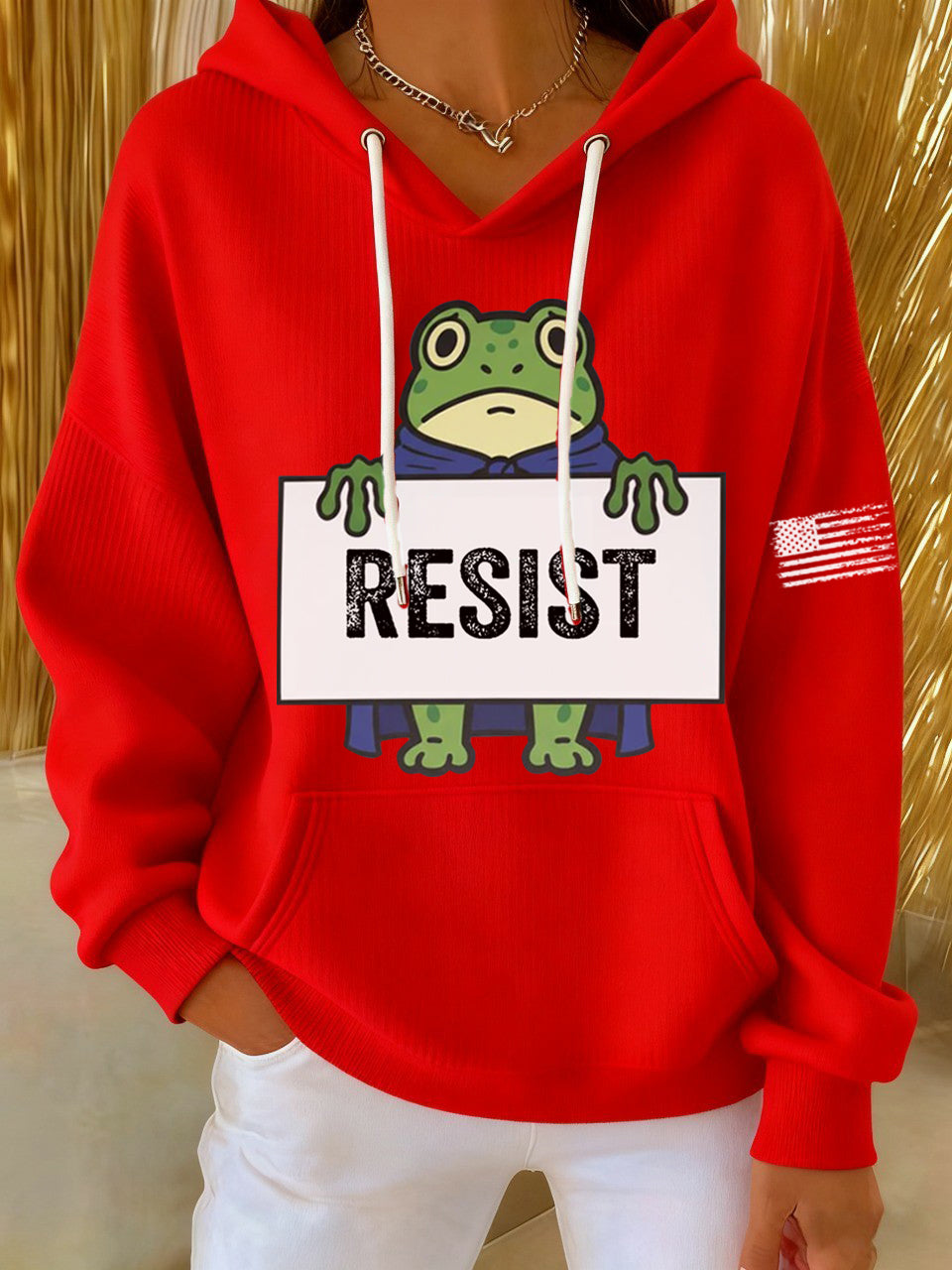 Women's Frog Resist Printed Hoodie