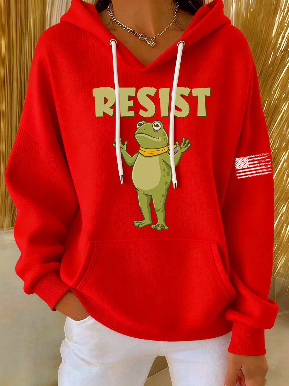 Women's Frog Resist Printed Hoodie