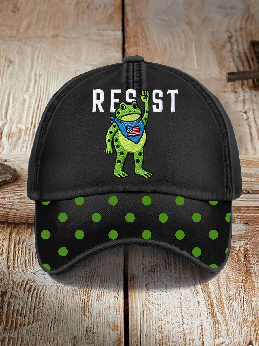 Unisex Portland Frog Resist Print Hat