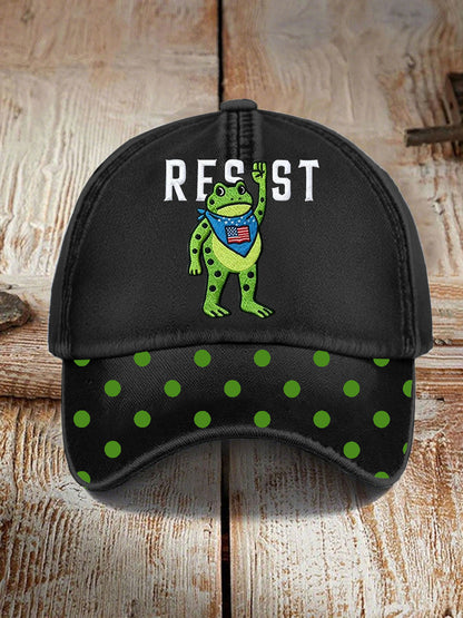 Unisex Portland Frog Resist Print Hat