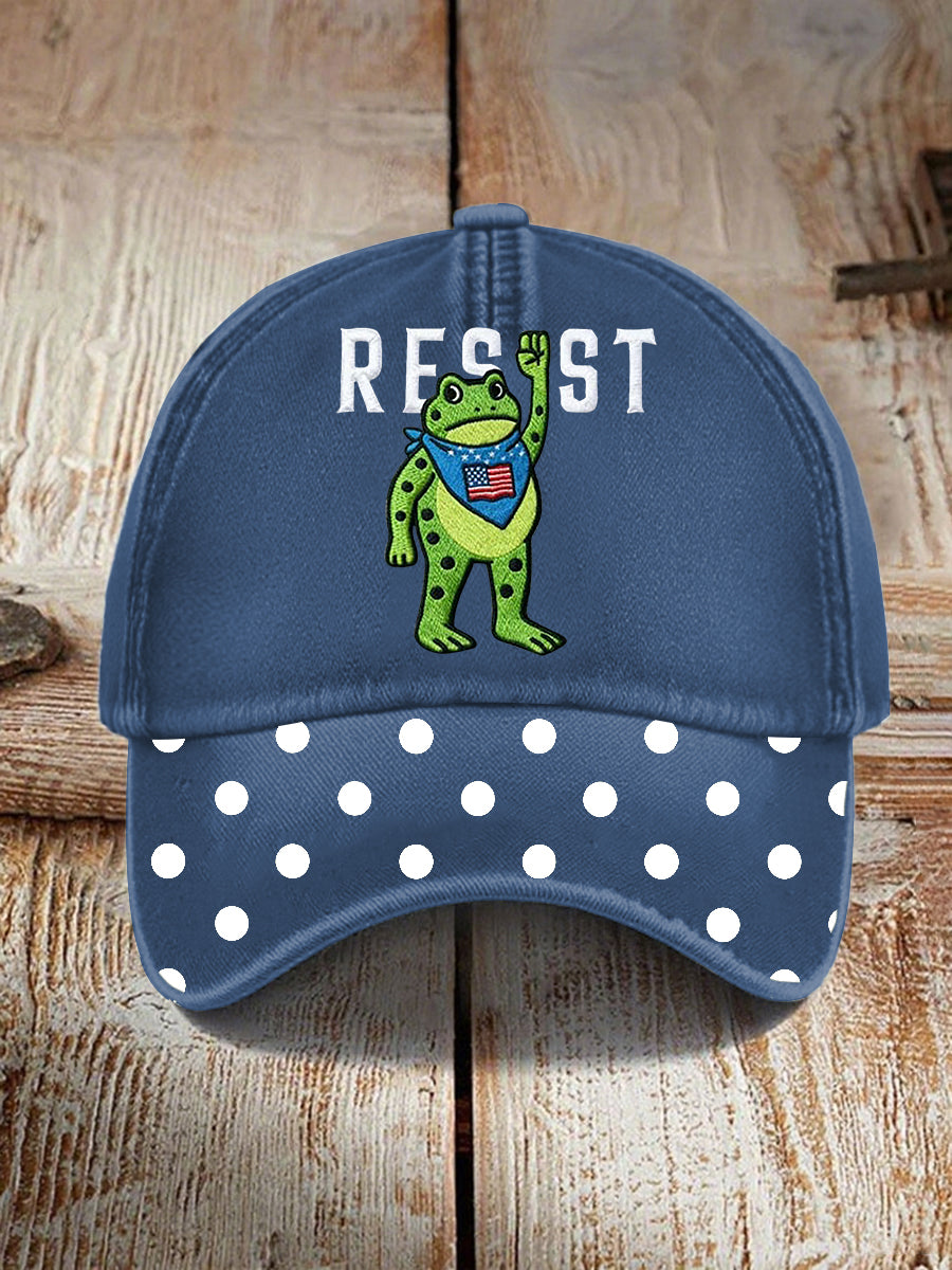 Unisex Portland Frog Resist Print Hat