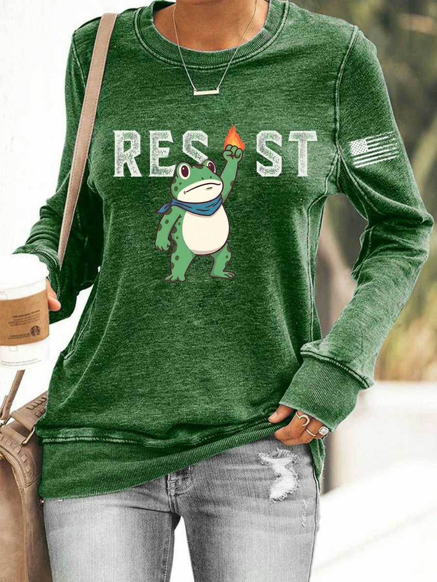 Women's Frog Resist Printed Sweatshirt