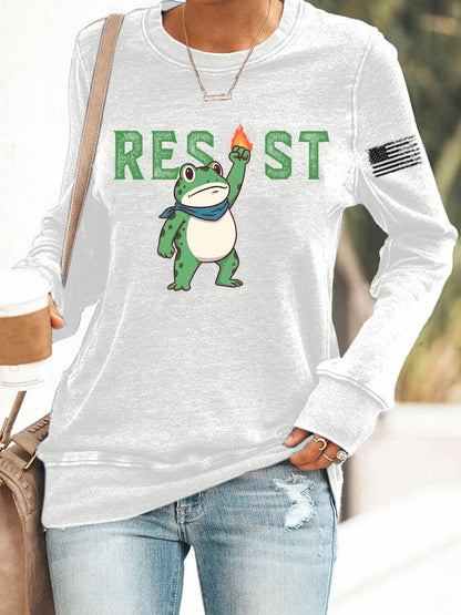 Women's Frog Resist Printed Sweatshirt