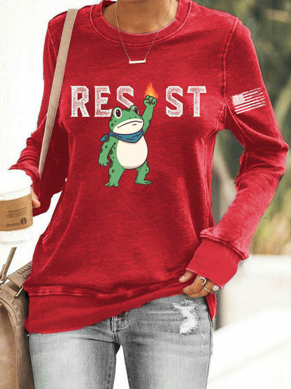 Women's Frog Resist Printed Sweatshirt