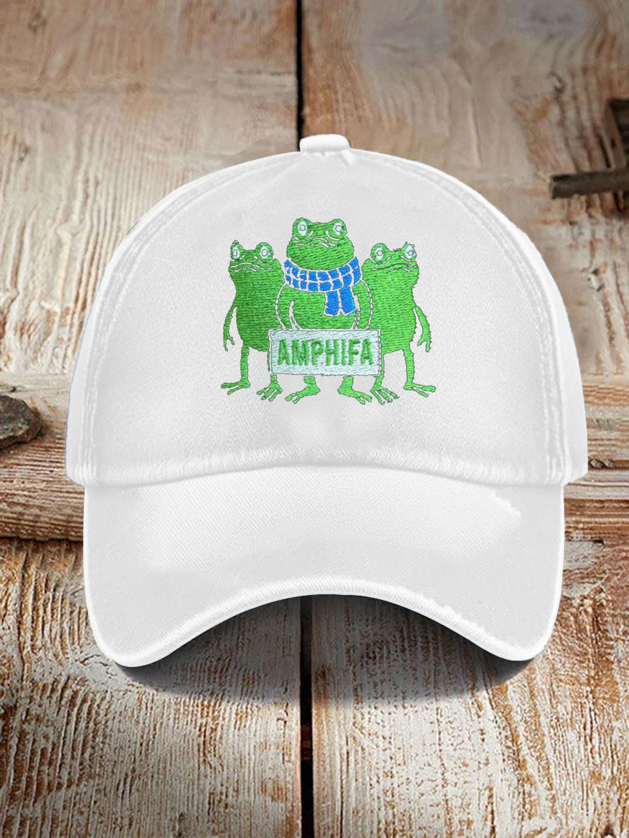 Unisex Resist Frog Point Print Hat