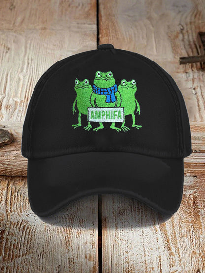 Unisex Resist Frog Point Print Hat