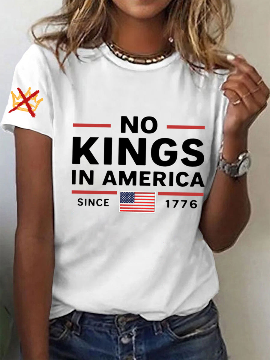 Women's No Kings In America Since 1776 Tee
