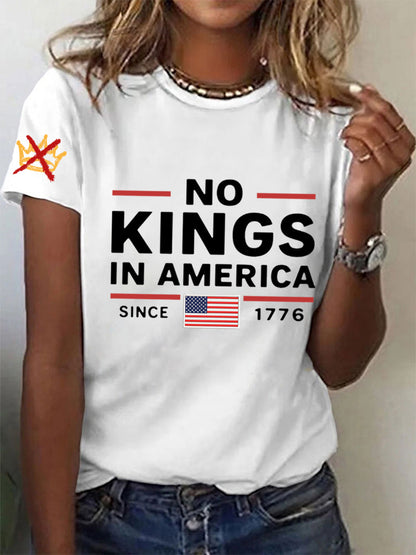 Women's No Kings In America Since 1776 Tee