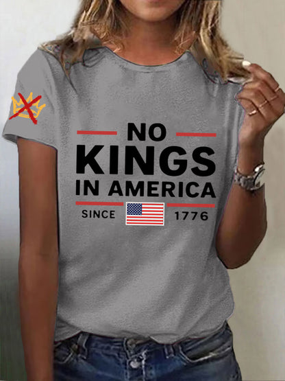 Women's No Kings In America Since 1776 Tee