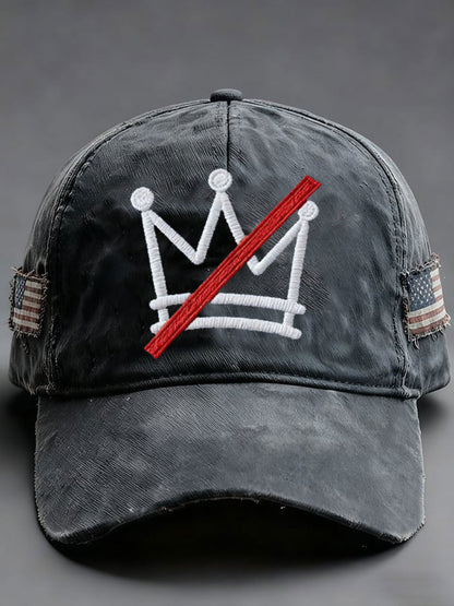 Unisex No Kings Print Hat