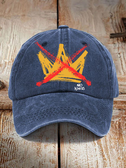 Unisex No Kings Print Hat