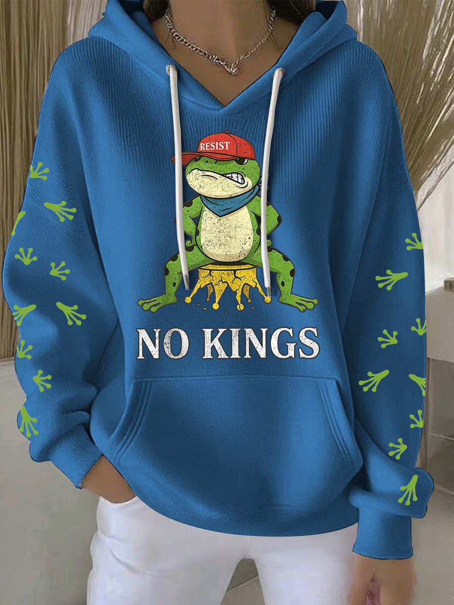 Women's No Kings Frog Resist Hoodie