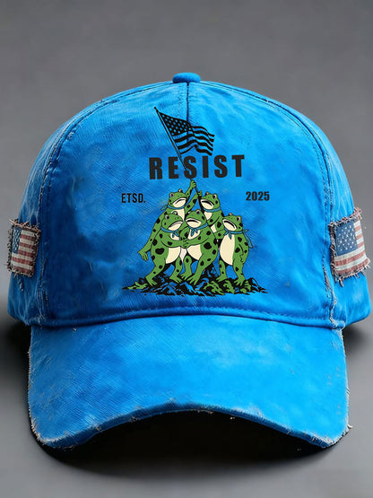 Unisex Frog Resist Print Hat
