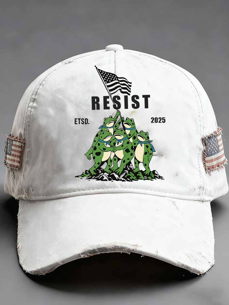 Unisex Frog Resist Print Hat
