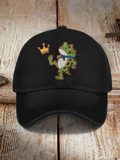 Unisex No Kings Resist Frog Point Print Hat