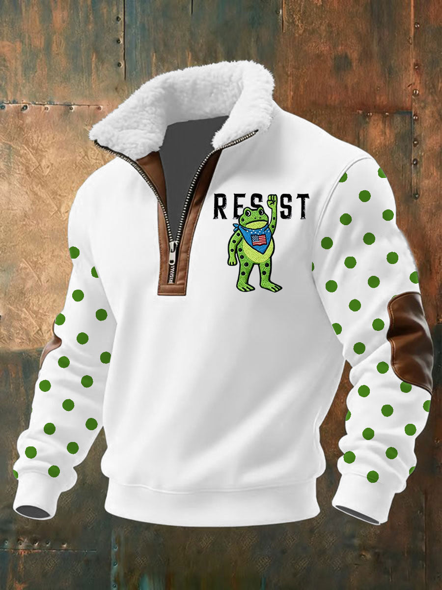 Men's Portland Frog Resist Baggy Zip-up Hoodie