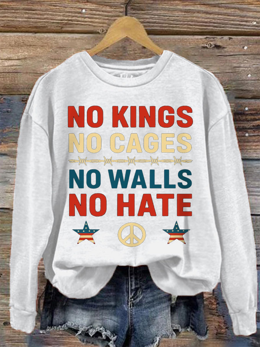 Women's No Kings Print sweatshirt