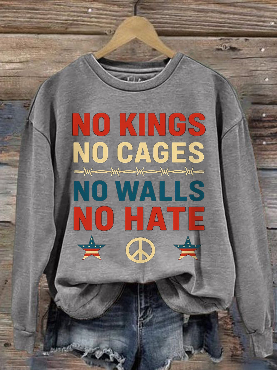 Women's No Kings Print sweatshirt
