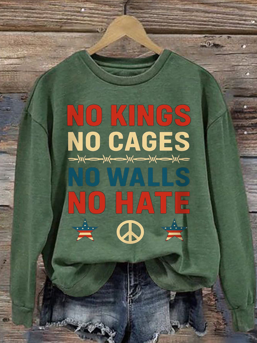 Women's No Kings Print sweatshirt