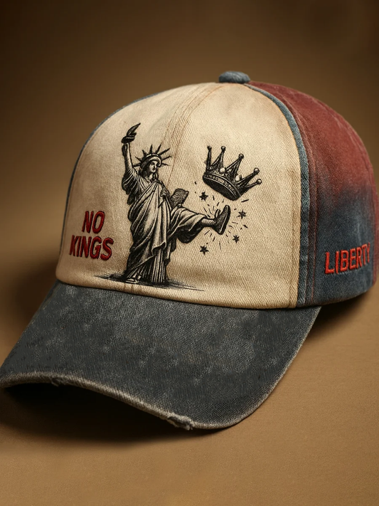 Unisex No Kings Design Print Hat