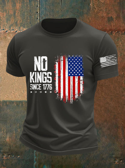 Men's No Kings Since 1776 Printed T-shirt
