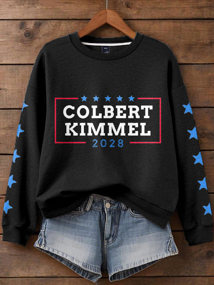 Women's Stand With Team Kimmel Printed Sweatshirt