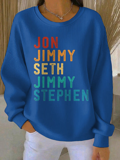 Women's Stand With Team Kimmel Printed Sweatshirt