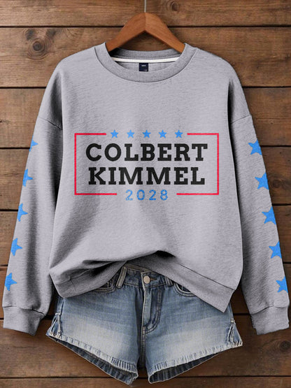 Women's Stand With Team Kimmel Printed Sweatshirt