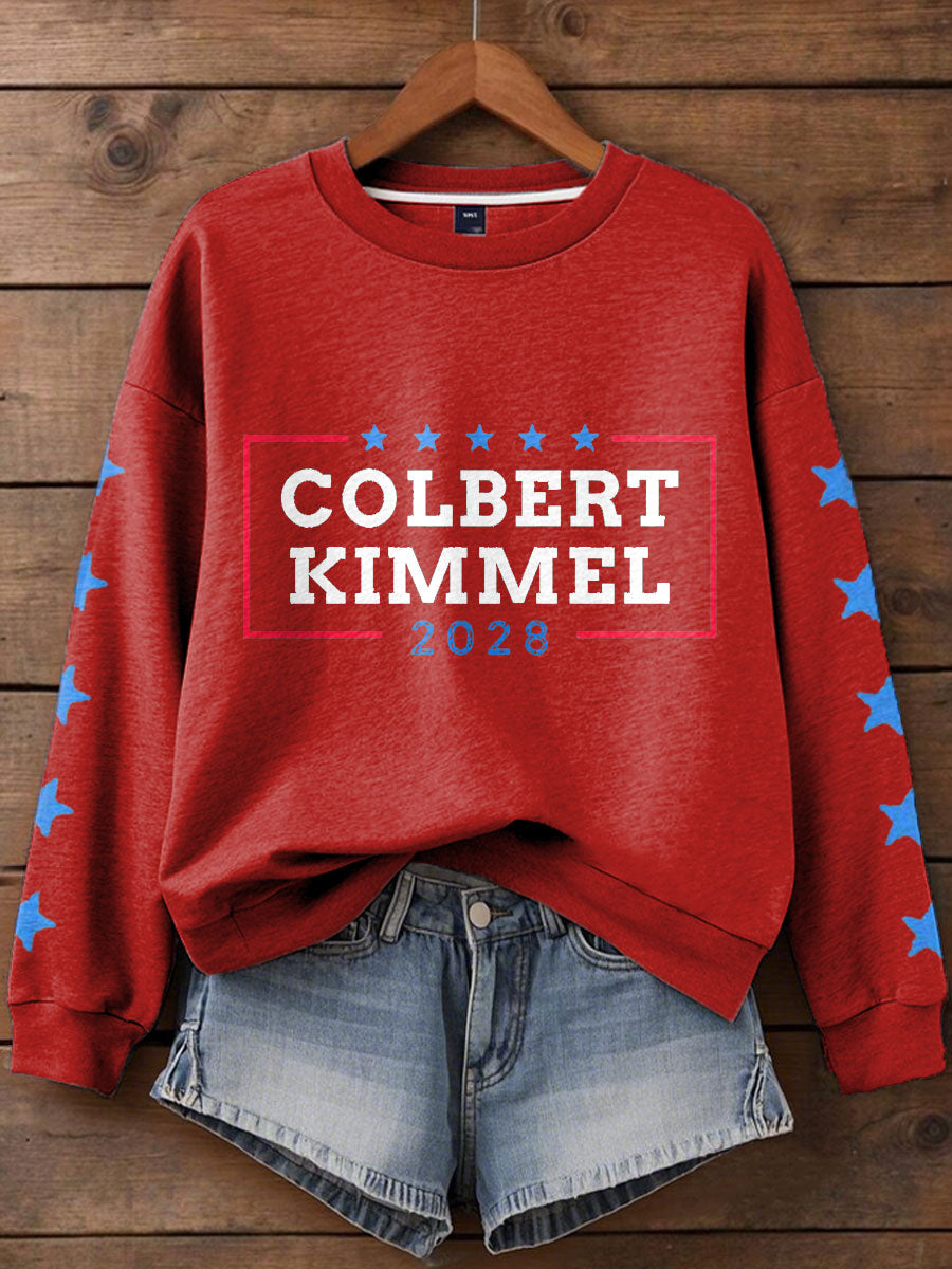 Women's Stand With Team Kimmel Printed Sweatshirt